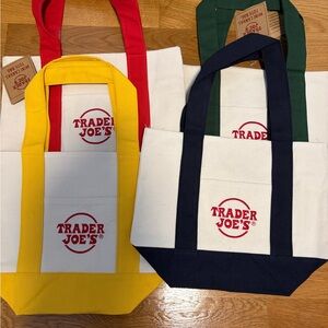 Trader Joe’s Mini Canvas Tote Bag Set of 4